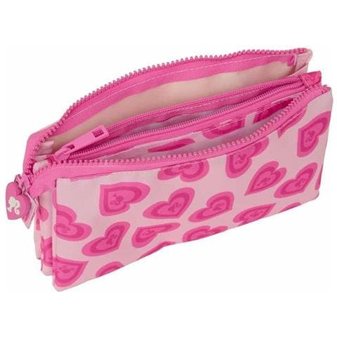 Portaoggetti Triplo Barbie Love Rosa 22 X 12 X 3 Cm - Foto 1