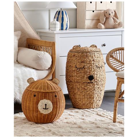 Cestino Per Bambini Orsacchiotto Himba Rattan Naturale - Foto 6