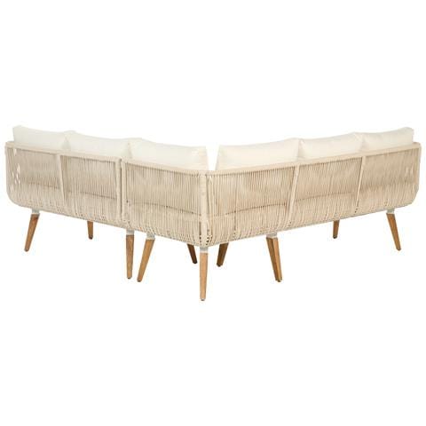 Set Da Giardino 5 Posti Legno D'acacia Beige Alcamo - Foto 8