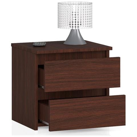 Comodino CL2, 2 cassetti, 40x35x40 cm, Colore Weng? - Foto 2