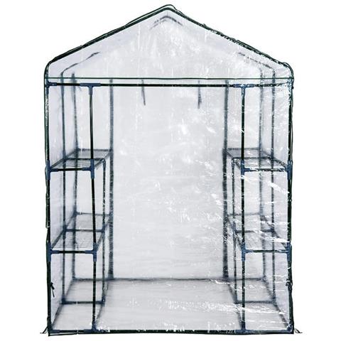 Serra In Acciaio Copertura Pvc L143xp143xh195 Cm Garden Cottage Brixo - Foto 7