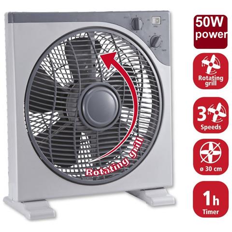Ventilatore Da Tavolo A 5 Pale E 3 Velocità Con Griglia Controrotante Boxfan Niklas - Foto 6