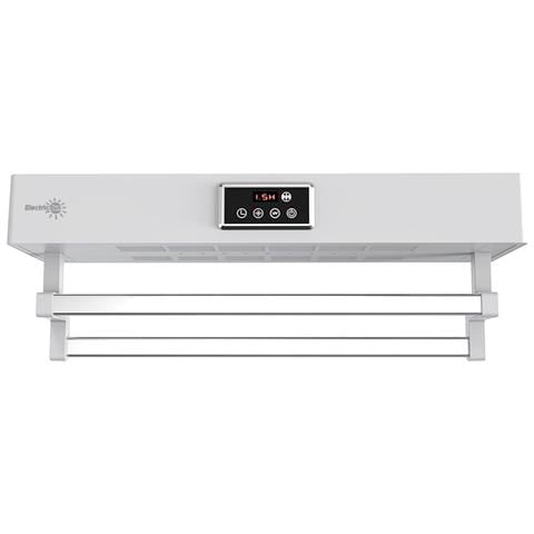 Asciugasalviette Elettrico Con Disinfettante Uv Per Bagno /cucina, A Parete, L60cm, 450w, Standard Bianco - Foto 6