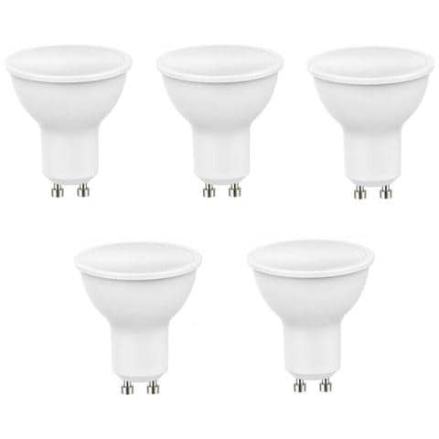5 Faretto Led Gu10 Lampadina 5w Luce Calda Lampadine Per Lampadario Applique - Foto 1