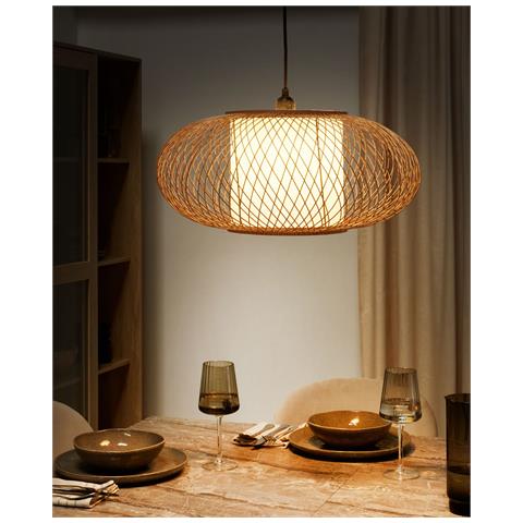 Lampadario Limbang Legno Di Bambù Naturale - Foto 1