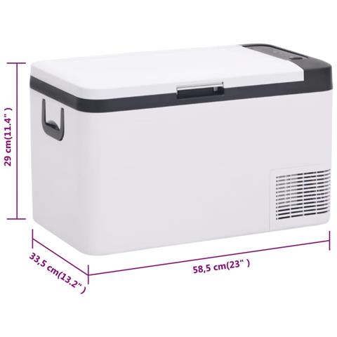 Borsa Frigo con Manico e Adattatore Nera e Bianca 18 L PP e PE - Foto 9