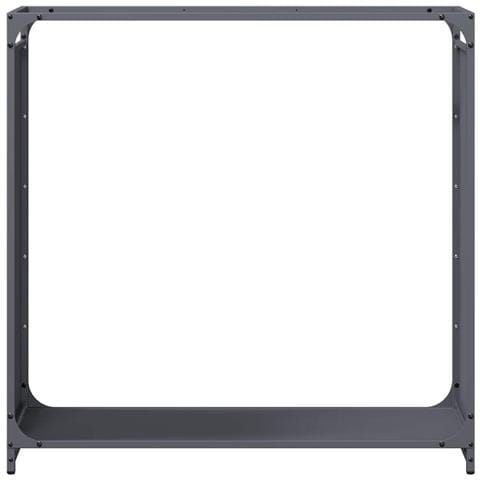 Rastrelliera per Legna da Ardere Antracite 90x28x90 cm - Foto 9