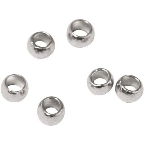 40 Pezzi - Perline Schiaccino Ø0,8mm - Colore Argento - Foto 1