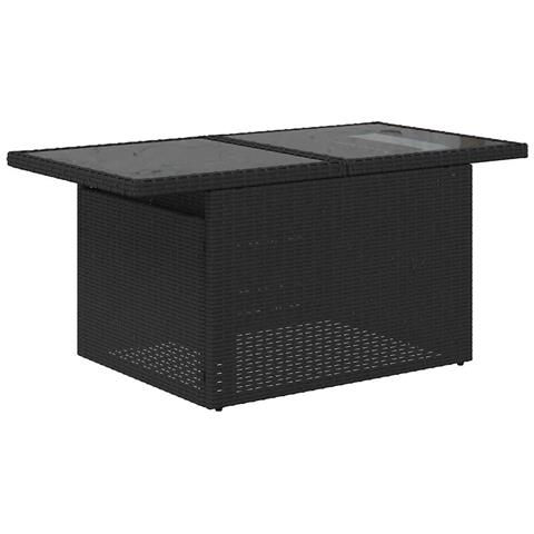 Set Divani Da Giardino Con Cuscini 8 Pz Nero In Polyrattan - Foto 2