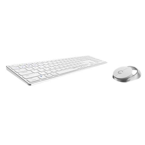Tastiera e Mouse Wireless 00215385  (Layout Tedesco) Colore Bianco - Foto 2