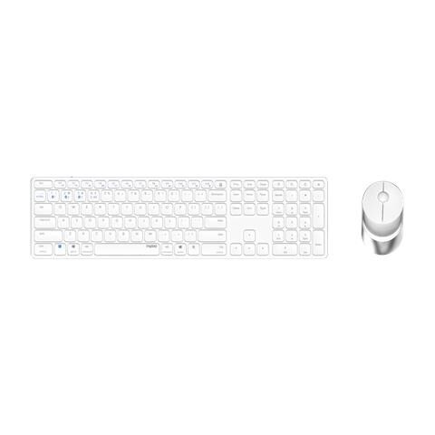 Tastiera e Mouse Wireless 00215385  (Layout Tedesco) Colore Bianco - Foto 1