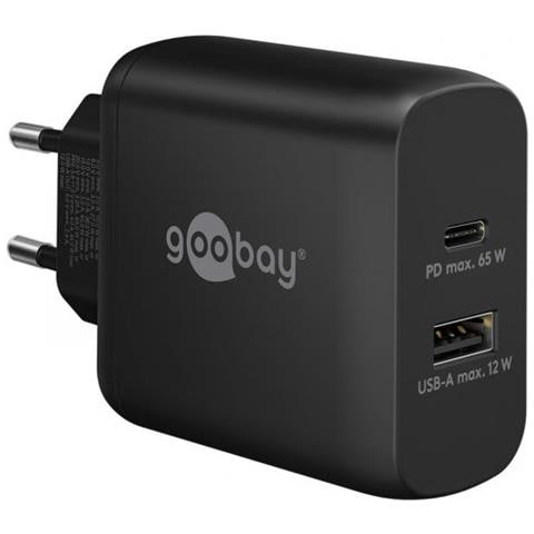 Goobay 65409 Caricabatterie Per Dispositivi Mobili Telefono Cellulare, Computer Portatile Nero Ac Interno - Foto 1