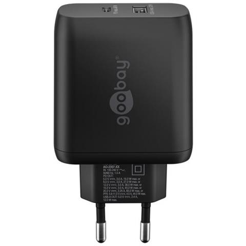 Goobay 65409 Caricabatterie Per Dispositivi Mobili Telefono Cellulare, Computer Portatile Nero Ac Interno - Foto 2