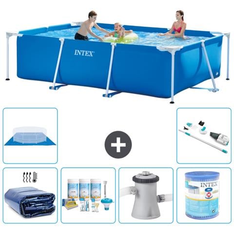 Piscina Fuori Terra - Rettangolo - 300x200x75 Cm - Blu - Include Accessori Coordinati A214 - Foto 1