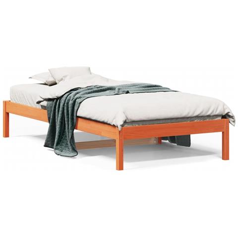 Lusso Casadino - Dormeuse Senza Materasso Marrone Cera 90x200 Cm Legno Di Pino - Foto 1