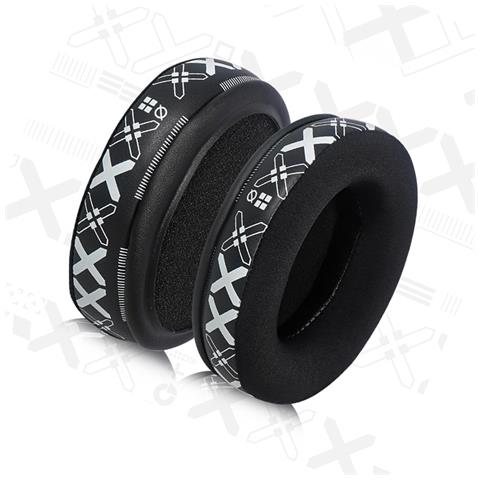 Cuscinetti Auricolari Di Ricambio Per Hyperx Cloud 2 - Cuscinetti Auricolari In Seta Di Ghiaccio Traspirante (stampa Bianca) - Foto 2