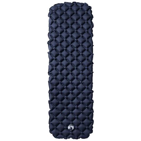 Materasso da Campeggio Gonfiabile 1 Persona Grigio 190x58x6 cm - Foto 2