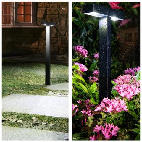 Lampada Solare A Bilancia Luce Bianca Per Giardino E Prato - Foto 2