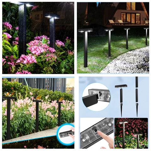 Lampada Solare A Bilancia Luce Bianca Per Giardino E Prato - Foto 5