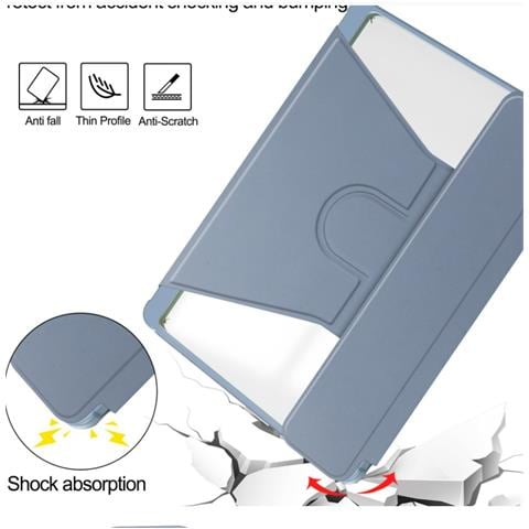 Custodia Con Tastiera Bluetooth Girevole A 360° Compatibile Con Ipad Air 11 (2024/2025) - Viola Lavanda - Foto 2