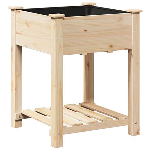 Vaso da giardino con lo scaffale Beige 60.5 x 60 x 76.5 cm - Foto 1