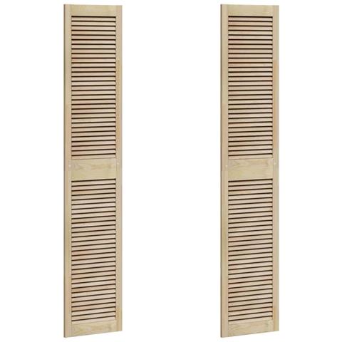 Porta per Armadio 2 pcs Naturale 140.5 x 2.1 x 49.5 cm - Foto 1