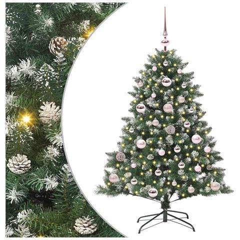 Albero di Natale artificiale con 150 LED Verde 120 cm - Foto 1