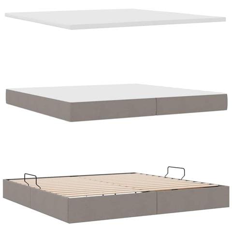 Letto con contenitore e LED Talpa 200 x 200 cm Poliestere - Foto 9