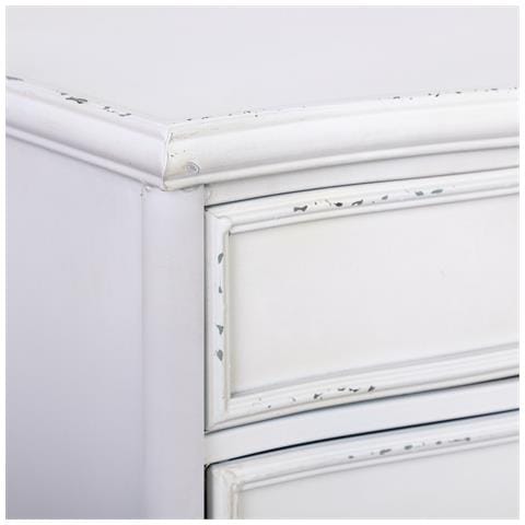 Tavolo In Metallo Con 1 Cassetto E 1 Porta Bianco 46,5x36,5x86h Cm - Foto 8