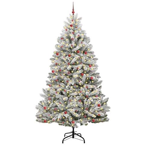 Albero di Natale artificiale con 300 LED Verde e Bianco 300 cm - Foto 2