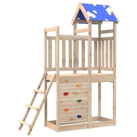 Torre da Gioco Marrone 110,5 x 52,5 x 215cm Pino massello - Foto 1