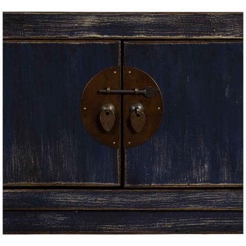 Mobile Da Ingresso In Legno Nero Invecchiato 100x26x87h Cm - Foto 8