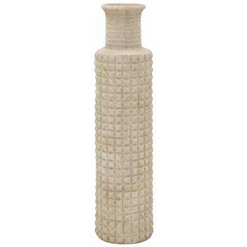 Vaso Sand Da Esterno Alto In Resina Beige - Foto 1