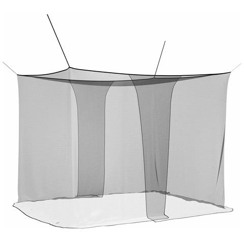 Zanzariera per letto 156 maglia 3 pcs Nero Poliestere - Foto 1