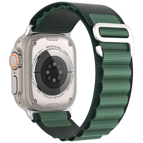 Cinturino Orologio per Apple Watch - Poliestere, Verde - Foto 1