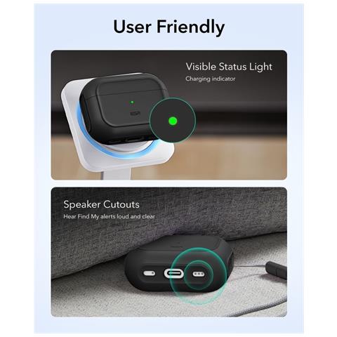 Custodia Magnetica Nera Per Airpods Pro 3 Esr - Foto 7