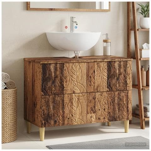 Armadio per Lavabo da Bagno DELFT Legno antico 82 x 41 x 59 cm - Foto 2