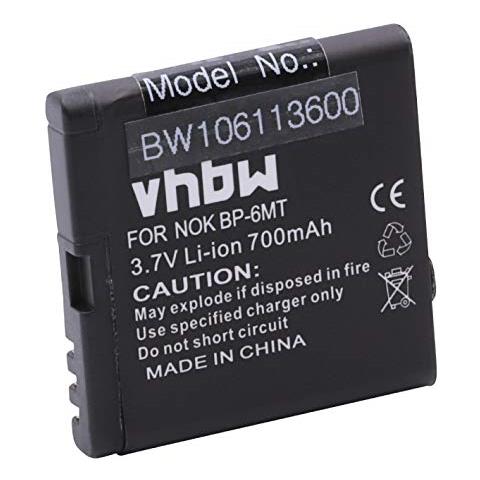 Li-ion Batteria 700mah (3.7v) Per Cellulari E Smartphone Nokia E51, N78, N81, N81 8gb Sostituisce Bp-6mt, Bl-6mt. - Foto 1