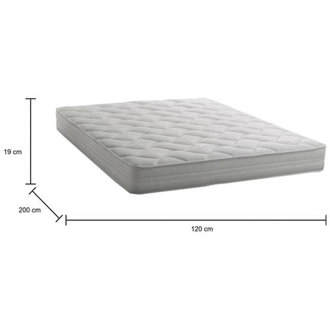 Materasso Piazza E Mezza Costanza, Materasso Sfoderabile In Waterfoam, 100% Made In Italy, Anti Acaro E Anallergico, Cm 120x200h19 - Foto 19