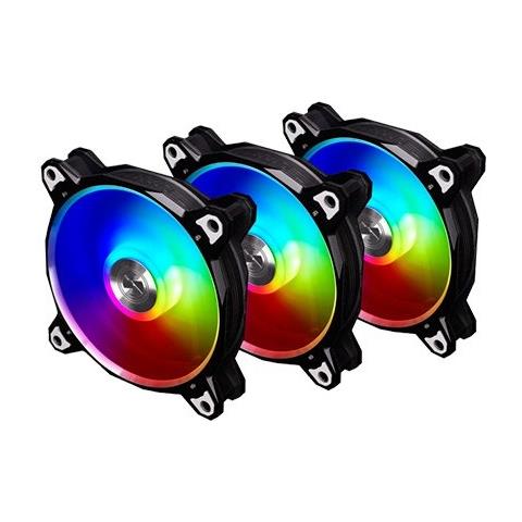 Br120 Digital Rgb Pwm Lfter 3er Pack 120mm Inkl. Controller Schwarz - Foto 1