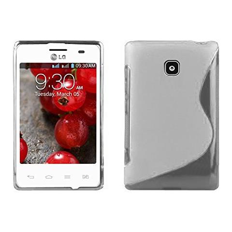 Custodia Compatibile Con Lg Optimus L3 (2.gen) In Magnesio Bianco - Coperchio Protettivo In Silicone Tpu Flessibile - Foto 1