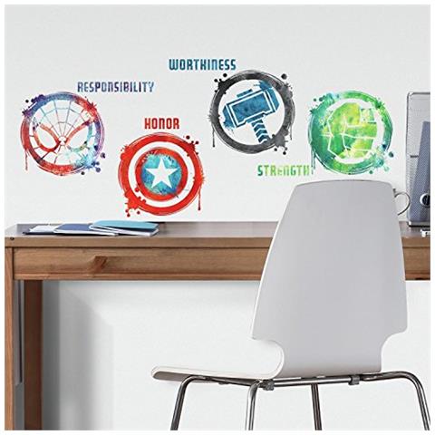 Rmk3583scs - Adesivi Da Parete, Motivo: Icone Marvel, Multicolore - Foto 1