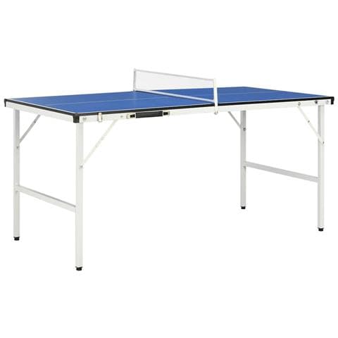 Tavolo Da Ping Pong Con Rete 5 Piedi 152x76x66 Cm Blu - Foto 1
