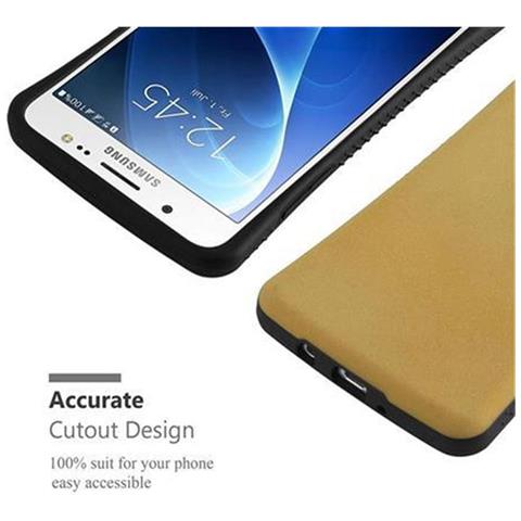 Custodia Compatibile Con Samsung Galaxy J5 2016 In Marrone Oro - Hard Case Coperchio Protettivo Small Waist Con Supporto In Gomma Antiscivolo - Foto 8