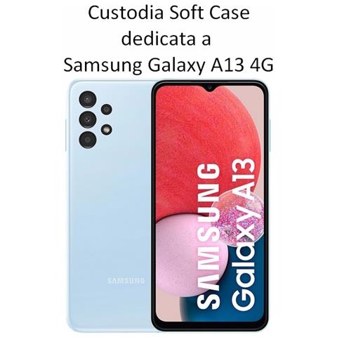 Custodia Tpu Silicone Cover Soft-case Per Samsung Galaxy A13 4g Black - Foto 2