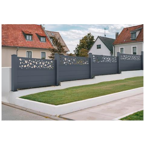 Recinzione Semiforata In Alluminio Sunny 190h90 Grey - Foto 6