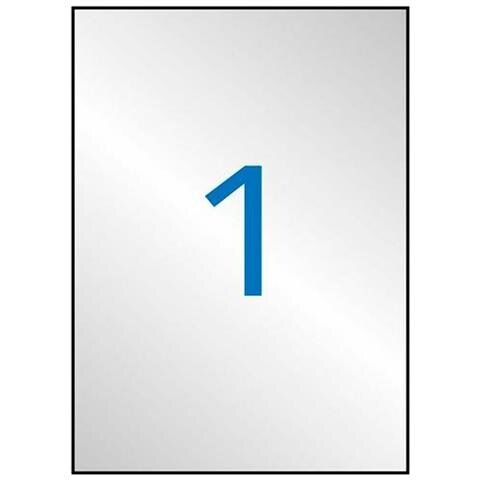 Etichette Per Stampante Apli Argentato Metallizzato 210 X 297 Mm A4 20 Foglie - Foto 2