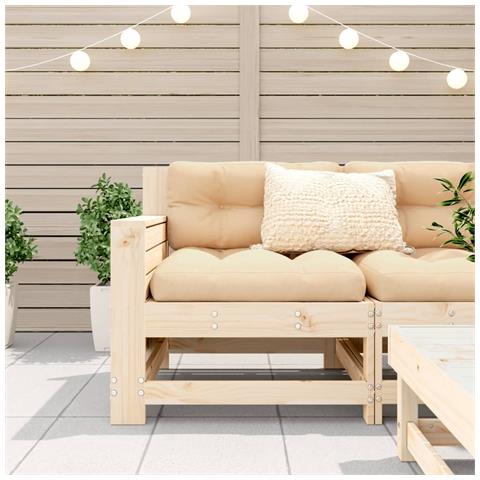 Divano senza Braccioli da Giardino 69x62x70,5 cm Massello Pino - Foto 3