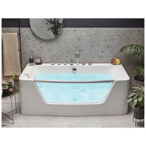 Vasca Idromassaggio Angolare Barranca 170 X 85 Cm Bianco - Foto 1