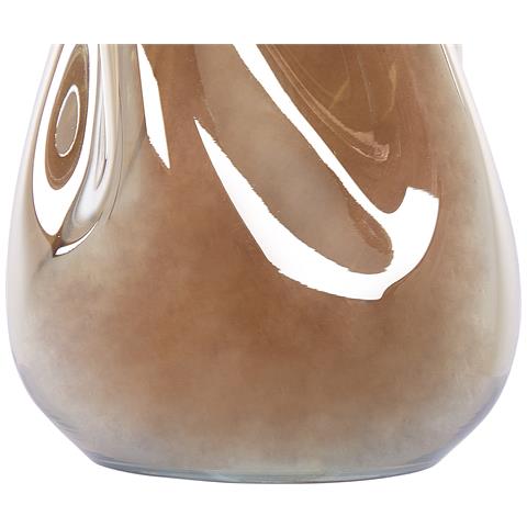 Vaso Da Fiori Imeros Vetro Marrone Dorato - Foto 2